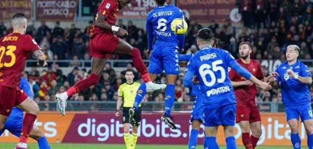 الدوري الإيطالي – روما يفوز على إمبولي في أول 6 دقائق.. وأتالانتا يتعثر أمام ساسولو