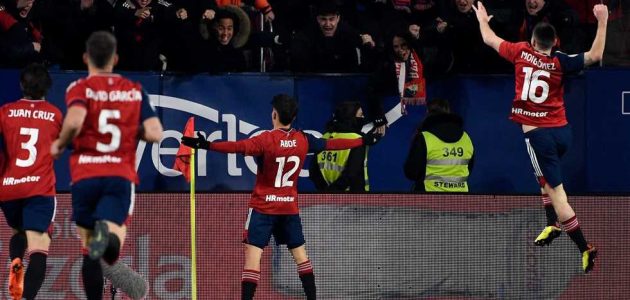 رائعة الزلزولي تفتح النار على أتليتك بلباو وتنصر أوساسونا في ذهاب نصف نهائي كأس إسبانيا